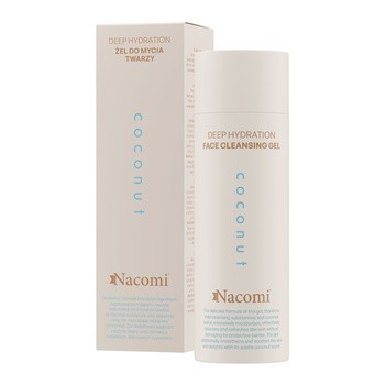 Nacomi Coconut Deep Hydration, żel do mycia twarzy, 140 ml