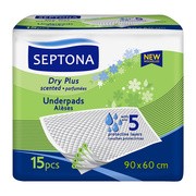 Septona Dry Plus, zapachowe podkłady higieniczne 60 x 90 cm, 15 szt.