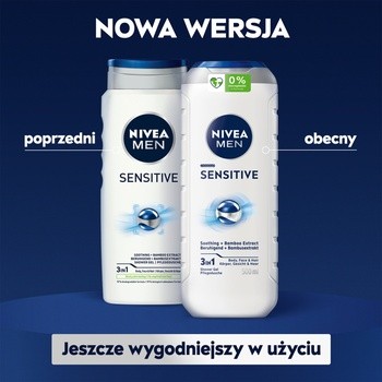 Nivea Men, żel pod prysznic, Sensitive, 500 ml
