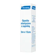 Viscoplast, opaska elastyczna tkana z zapinką, 5 m x 15 cm, 1 szt.