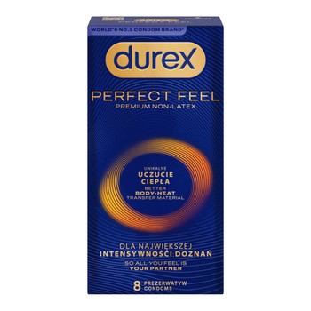 Durex Perfect Feel, prezerwatywy, 8 szt.