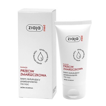Ziaja Med Kuracja Przeciwzmarszczkowa, krem redukujący przebarwienia na noc, 50 ml