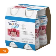 Zestaw 4 x Resource Protein, płyn o smaku owoców leśnych, 4 x 200 ml