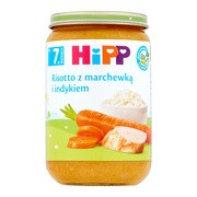HiPP BIO od pokoleń, Risotto z marchewką i indykiem, po 7. m-cu, 220 g