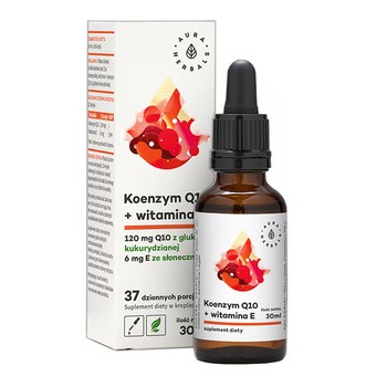 Aura Herbals Koenzym Q10+Witamina E, krople, 30 ml