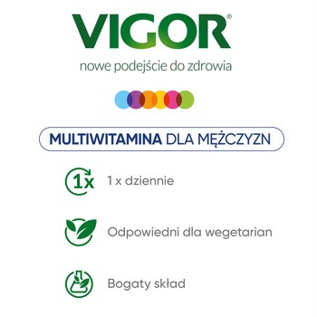 Vigor multiwitamina ON zestaw witamin i minerałów z ashwagandhą, tabletki, 60 szt.