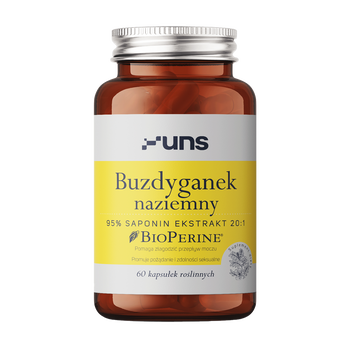 Uns Buzdyganek naziemny + Bioperine, kapsułki twarde, 60 szt.