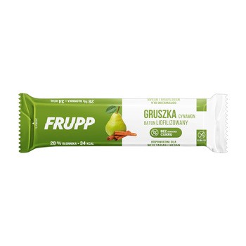 Frupp, gruszka-cynamon, baton liofilizowany, 10 g