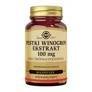 Solgar Pestki Winogron Ekstrakt, 100 mg, kapsułki, 30 szt.