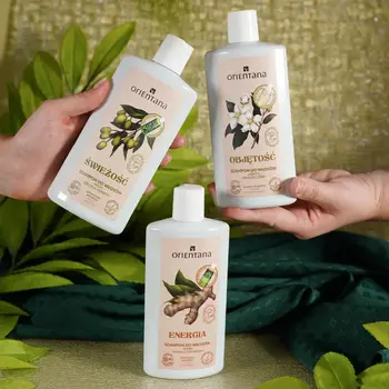 Orientana, ajurwedyjski szampon do włosów, jaśmin i migdałecznik, 210 ml