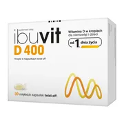 Ibuvit D 400, krople w kapsułkach twist-off, 30 szt.