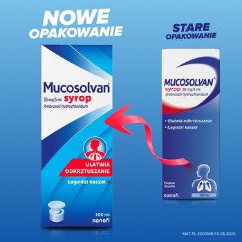 Mucosolvan, (30 mg/5 ml), syrop, 100 ml