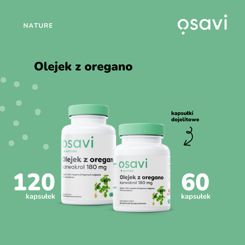 Osavi Olejek z oregano, kapsułki miękkie,  60 szt.