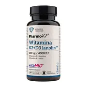 Pharmovit Witamina K2 + D3 lanolin, kapsułki, 60 szt.