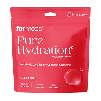 Pure Hydration Grejpfrut, saszetki z proszkiem, smak grejpfrutowy, 14 szt.