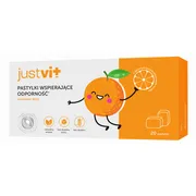 Justvit pastylki wspierające odporność, pastylki do ssania, smak pomarańczowy, 20 szt.