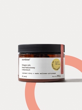 Sundose For Skin Anti-Aging, proszek, smak malina - cytryna, 309,04 g