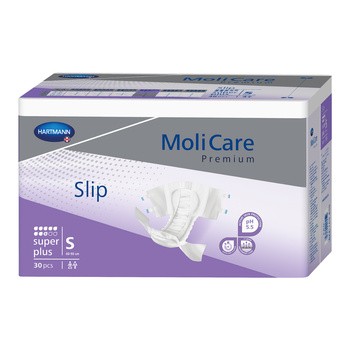 Molicare, pieluchomajtki Premium Slip Super Plus, rozmiar S, 30 szt.