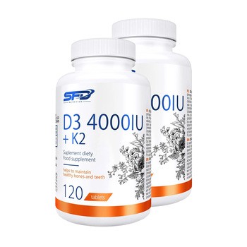 Zestaw 2x SFD D3 4000IU+K2, tabletki, 120 szt.