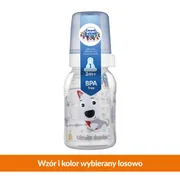 Canpol, butelka dekorowana "Wesołe zwierzaki", 120 ml