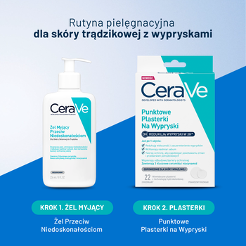 CeraVe, punktowe plasterki na wypryski, 22 szt.