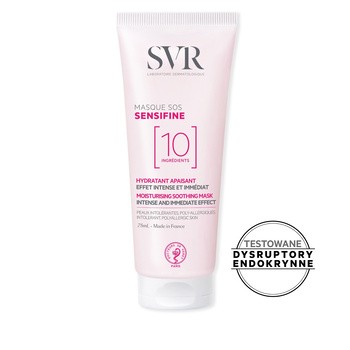 SVR Sensifine Masque SOS, kojąca maska do skóry nadwrażliwej, 75 ml