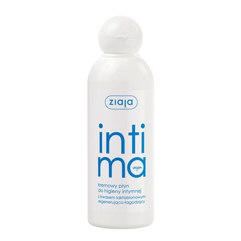 Ziaja Intima, kremowy płyn do higieny intymnej z kwasem laktobionowym, 200 ml