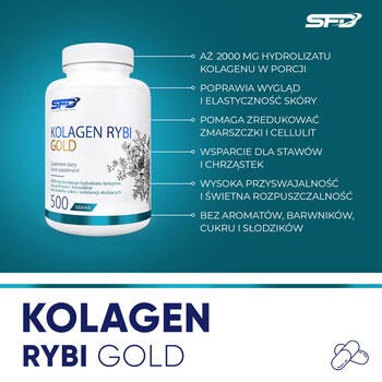 SFD Kolagen Rybi Gold, tabletki, 500 szt.