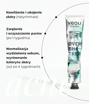 Veoli Botanica Overnight BHA Treatment, krem redukujący niedoskonałości na noc, 50 ml