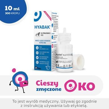 Hyabak 0,15%, krople do oczu i soczewek kontaktowych, nawilżające, 10 ml