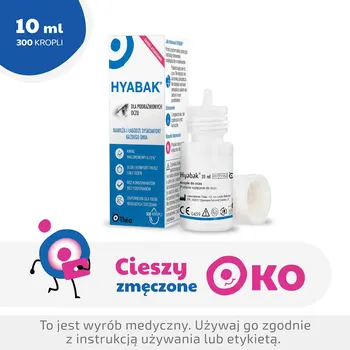 Hyabak 0,15%, krople do oczu i soczewek kontaktowych, nawilżające, 10 ml