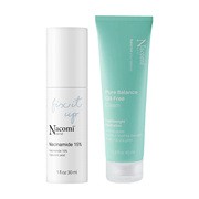 Zestaw Nacomi Next LVL, krem nawilżający do twarzy Pure Balance, 40 ml + serum Niacynamid 15%, 30 ml