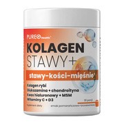 Pureo Health Kolagen Stawy+, proszek, smak pomarańczowo-brzoskwiniowy, 120 g