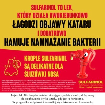 Sulfarinol, krople do nosa, 20 ml