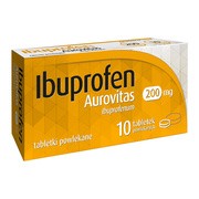 Ibuprofen Aurovitas, 200 mg, tabletki powlekane, 10 szt.