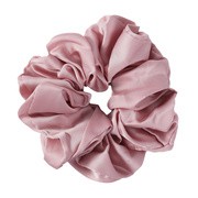 Sister Young Lilu, satynowa gumka do włosów scrunchie, pink, 1 szt.