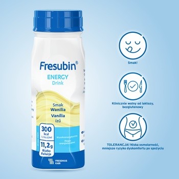 Fresubin Energy Drink, płyn o smaku wanilii, 4 x 200 ml