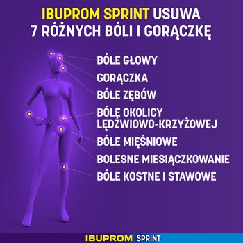 Ibuprom Sprint, 200 mg, kapsułki miękkie, 40 szt.