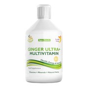 Swedish Nutra Ginger Ultra+ Multivitamin, płyn, smak imbirowy, 500 ml