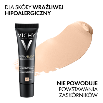 Vichy Dermablend 3D, podkład wyrównujący powierzchnię skóry, 15 Opal, 30 ml