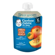 Gerber Natural, Deserek Jabłko dynia morela, tubka, 6 m+, 80 g