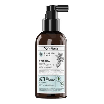Vis Plantis Pharma Care, wcierka do włosów przetłuszczających się, mięta + mentol, 150 ml
