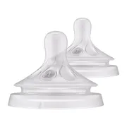 Avent, smoczek responsywny na butelkę, Natural, 3 m+, 2 szt.