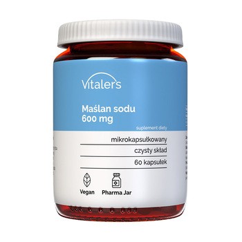 Vitalers Maślan sodu 600 mg, kapsułki, 60 szt.