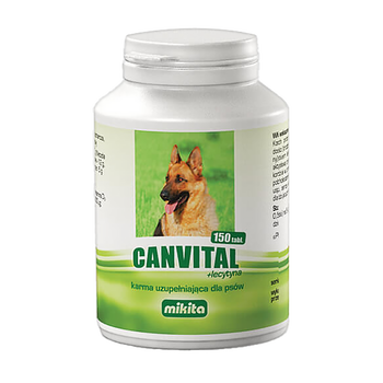 Mikita Canvital + lecytyna, karma uzupełniająca dla psów, tabletki, 150 szt.