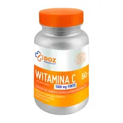 DOZ PRODUCT Witamina C 1000 mg Forte, tabletki do ssania, smak pomarańczowy, 60 szt.