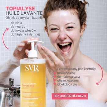 SVR Topialyse Huile Lavante, olejek micelarny do mycia i kąpieli, 1 l