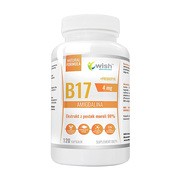 Wish B17 Amigdalina Ekstrakt z pestek moreli 98% + Prebiotyk, kapsułki, 120 szt.