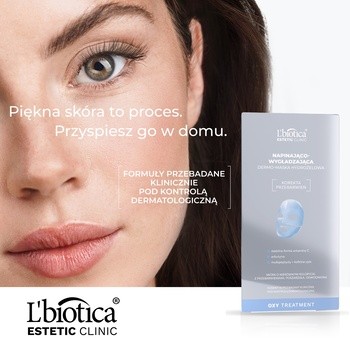 L`Biotica Estetic Clinic Oxy, regenerująco wzmacniająca dermo maska hydrożelowa, 1 szt.