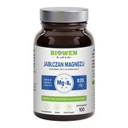 Biowen Jabłczan magnezu z witaminą B6, kapsułki, 100 szt.
